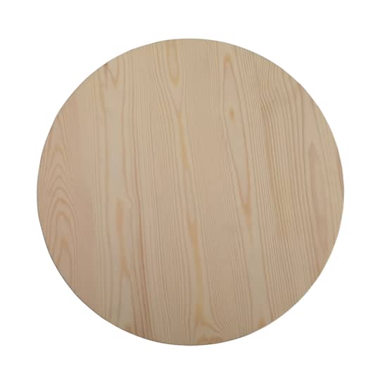 18" Unfinished Wooden Circle Plaque by Make Market®